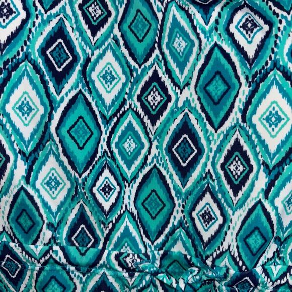 d&co Beach Women’s Swim Dress with Sewn in Bikini/ Sewn In Bra Blue Green 26W - Picture 3 of 10